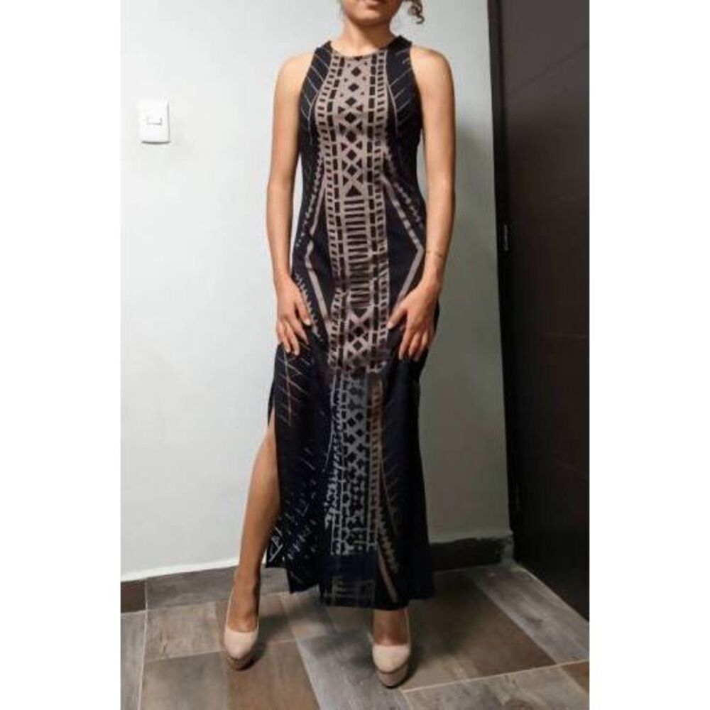 Mossimo Supply Company Long Black Cutout Dress